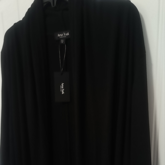 New Long Black Cardigan / Size 2X - Picture 5 of 10